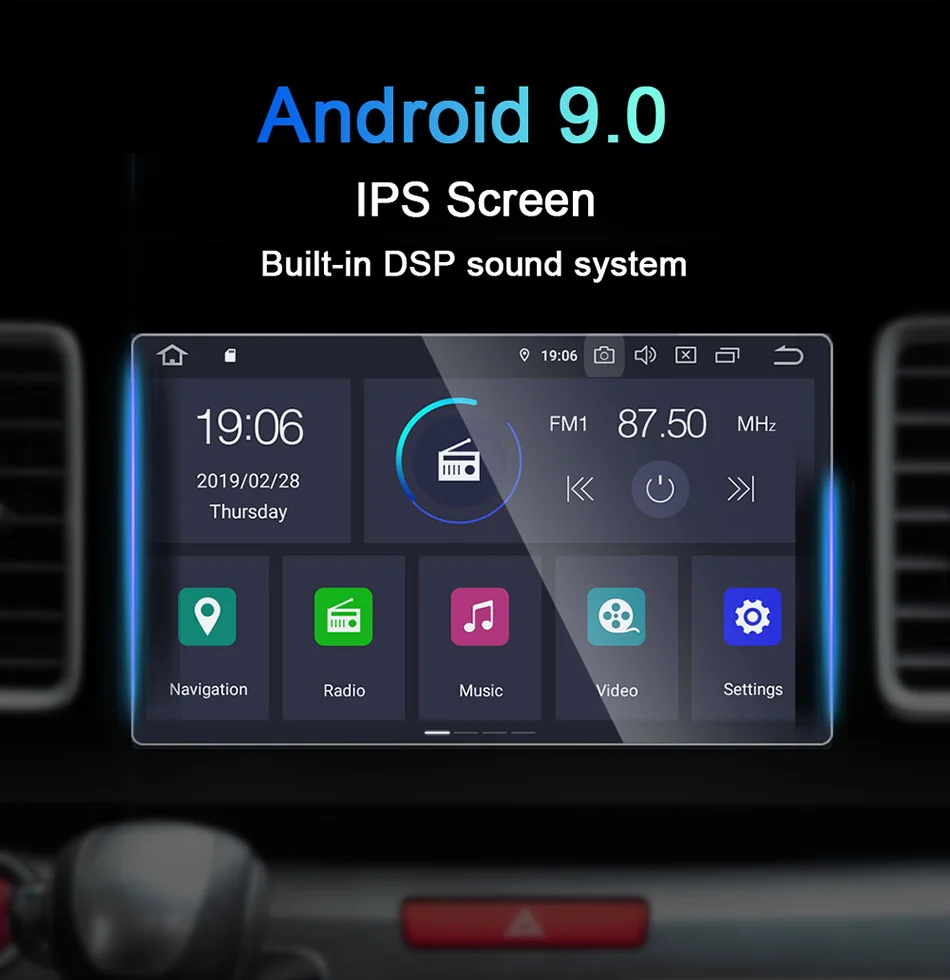 Ips вращающийся экран DSP 2 din 10,2" Android 9,0 автомобильный Радио gps навигация Универсальный мультимедийный стерео плеер wifi BT HD без DVD