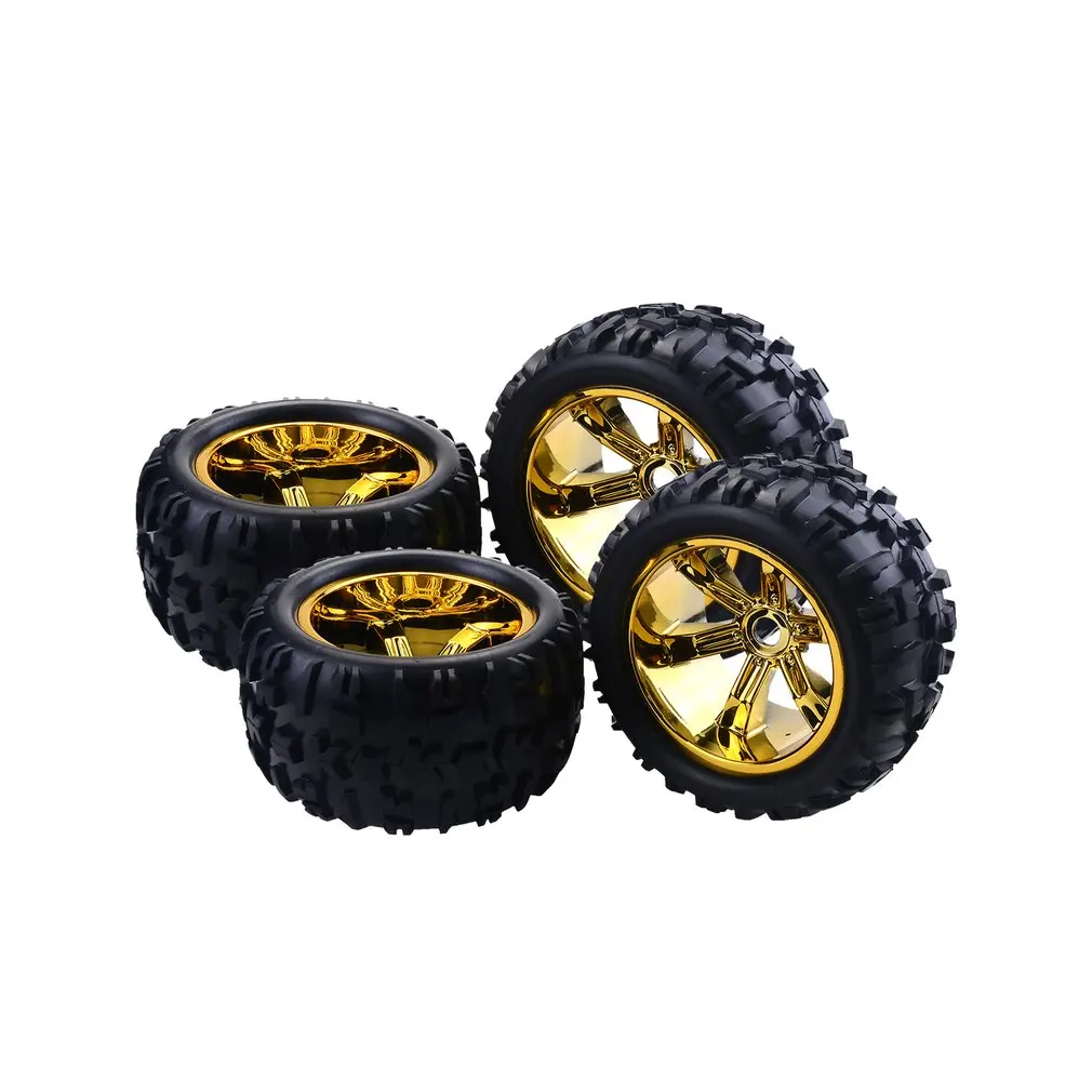 

4PCS RC Car Wheel Rim Tire for Redcat Hsp Kyosho Hobao Hongnor Team Losi GM HPI 1/8 Truggy Monster Truck Rubber Tyre 17mm Hex