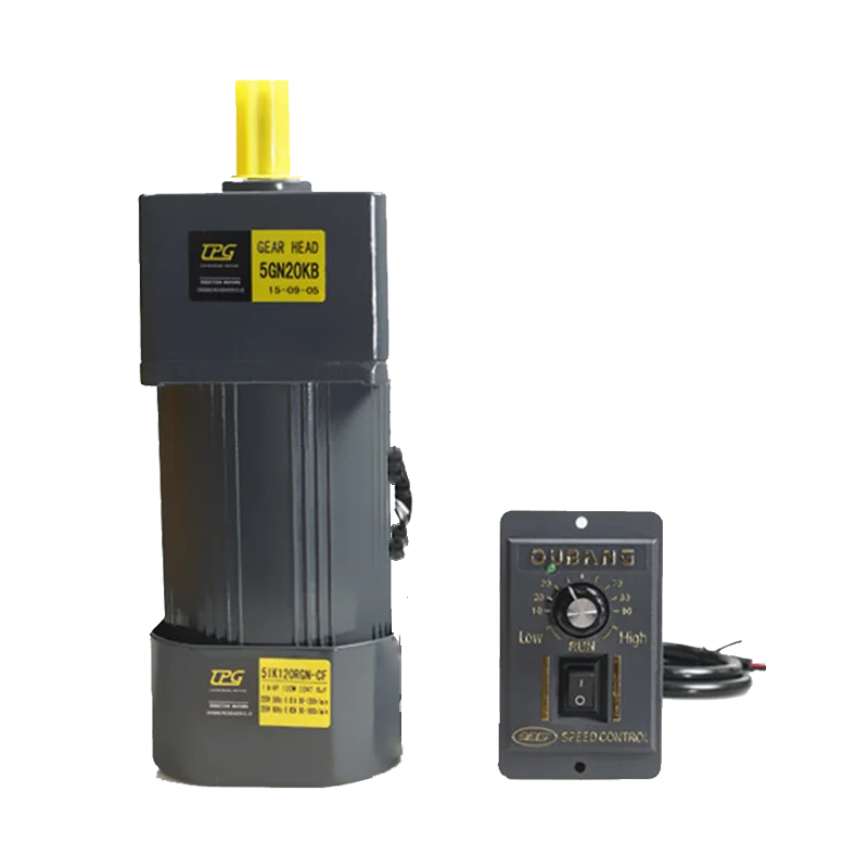 120W 220V AC Gear Electric Motor с регулятором скорости Регулируемая скорость Однофазный