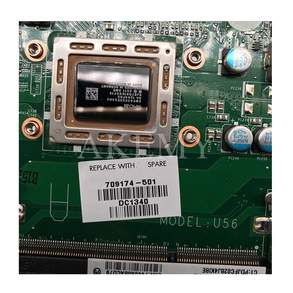 Для For HP павильон 15-B 15-Z серии 709175-001 709175-501 709175-601 DA0U56MB6E0 UMA A70M A8-4555M Материнская плата