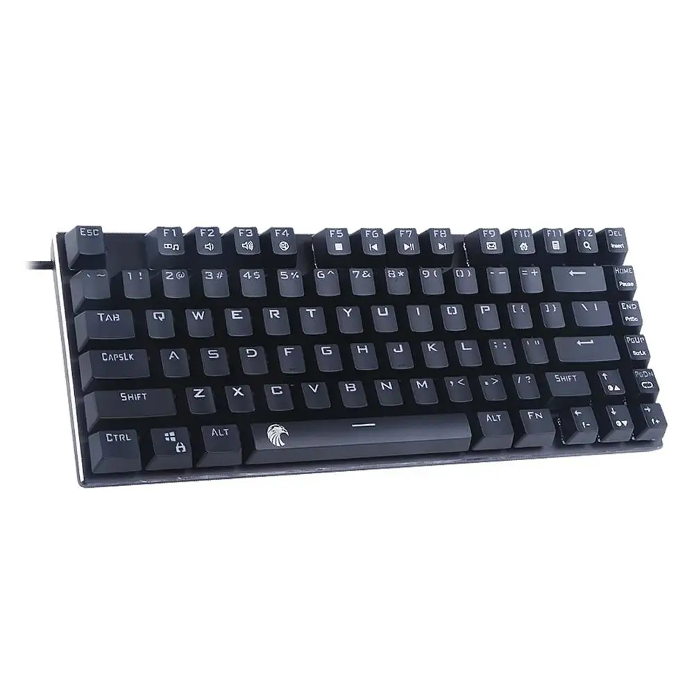 Z88 RGB подсветка маленькая механическая клавиатура Outemu переключатели без ключа без номера Pad 81 клавиша мини игровая клавиатура для машиниста геймера - Цвет: Черный