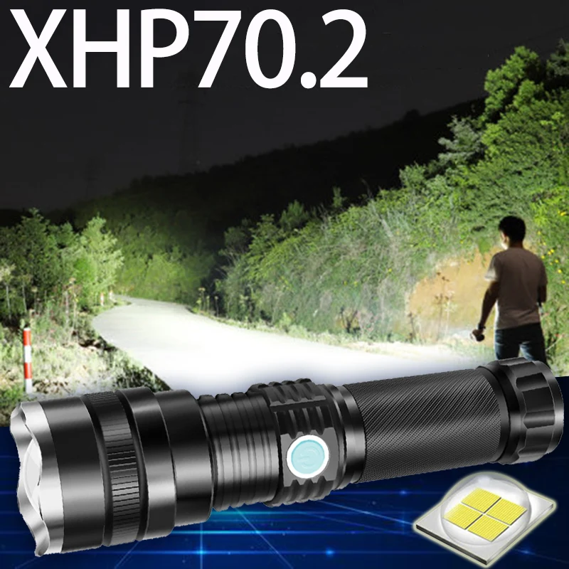XHP70.2 Мощный светодиодный светильник масштабируемый супер фонарь перезаряжаемый