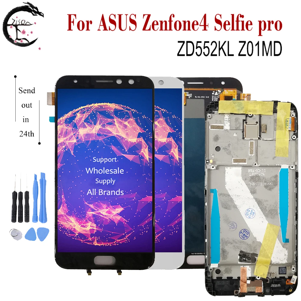 ЖК-дисплей AMOLED 5,5 дюйма для ASUS Zenfone4 Selfie pro, ЖК-дисплей ZD552KL Z01MD с рамкой, дисплей, сенсорный датчик, дигитайзер в сборе ЖК-дисплей AMOLED 5,5 дюйма для ASUS Zenfone4 Selfie pro, ЖК-дисплей ZD552KL Z01MD с рамкой, дисплей, сенсорный датчик, дигитайзер в сборе