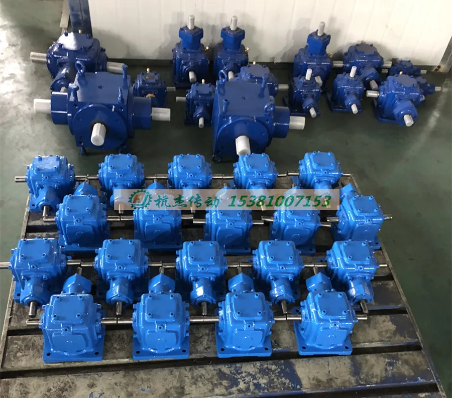 値段 T型スパイラル傘歯車ボックス90度整流子直角ギアコーナー装置小型クロス整流子ボックス