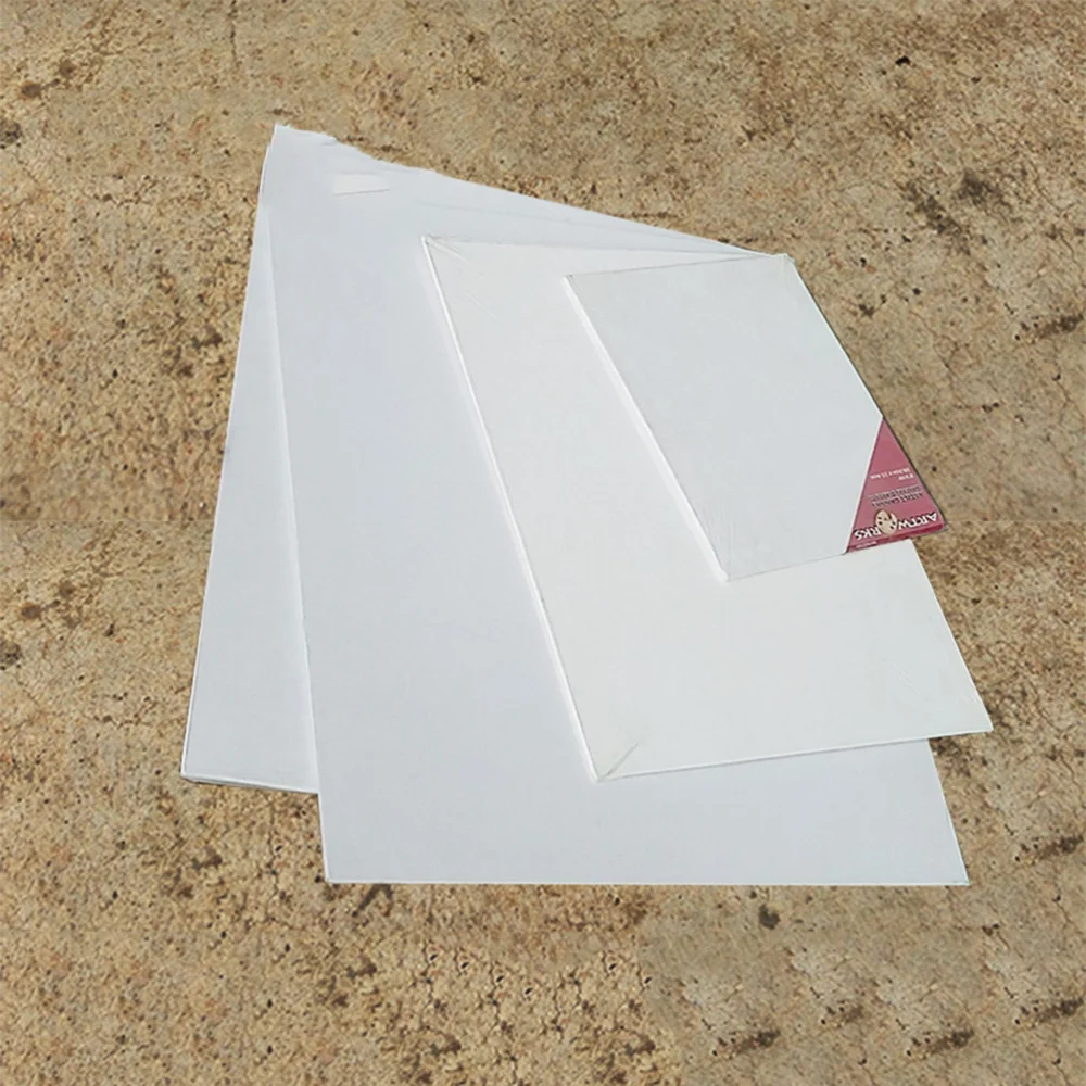 

4pcs Artist Canvas Panel Boards 20x20cm Size Art Painting Board (White