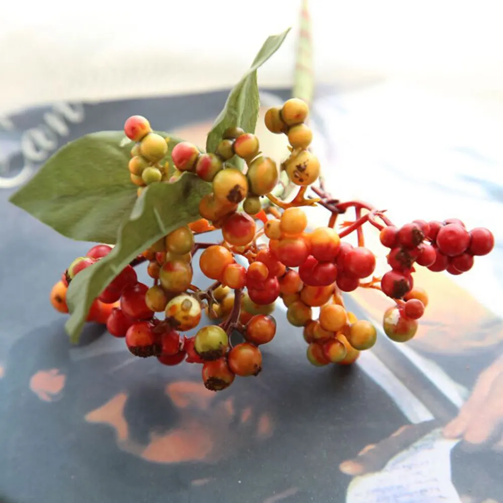 Artificial berry fruit diy flowers fake flower cheap blue Christmas home wedding decorative artificial arrangement | Дом и сад