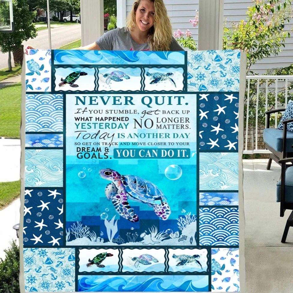 

Мягкое плюшевое Флисовое одеяло в стиле морской черепахи