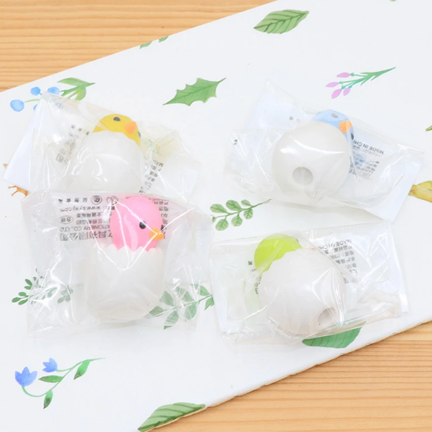 4 шт./лот милые кавайные Мультяшные ластики в виде яиц курицы карандаш лучший