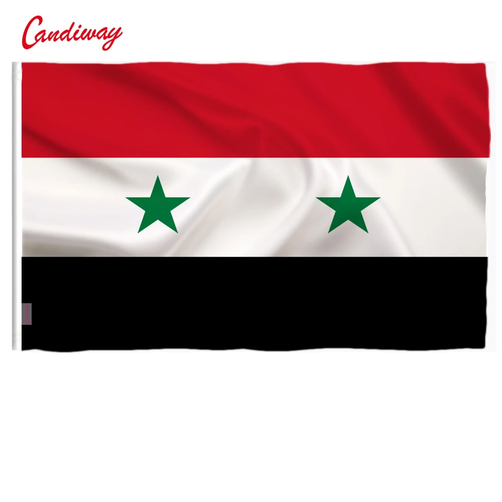 Сирия флаг баннер 3*5 футов национальный для фестиваля оформление дома