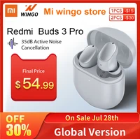 global version xiaomi redmi buds 3 pro bt5 2 earphones wireless redmi airdots noise cancelling headphone with mic ipx4 headset