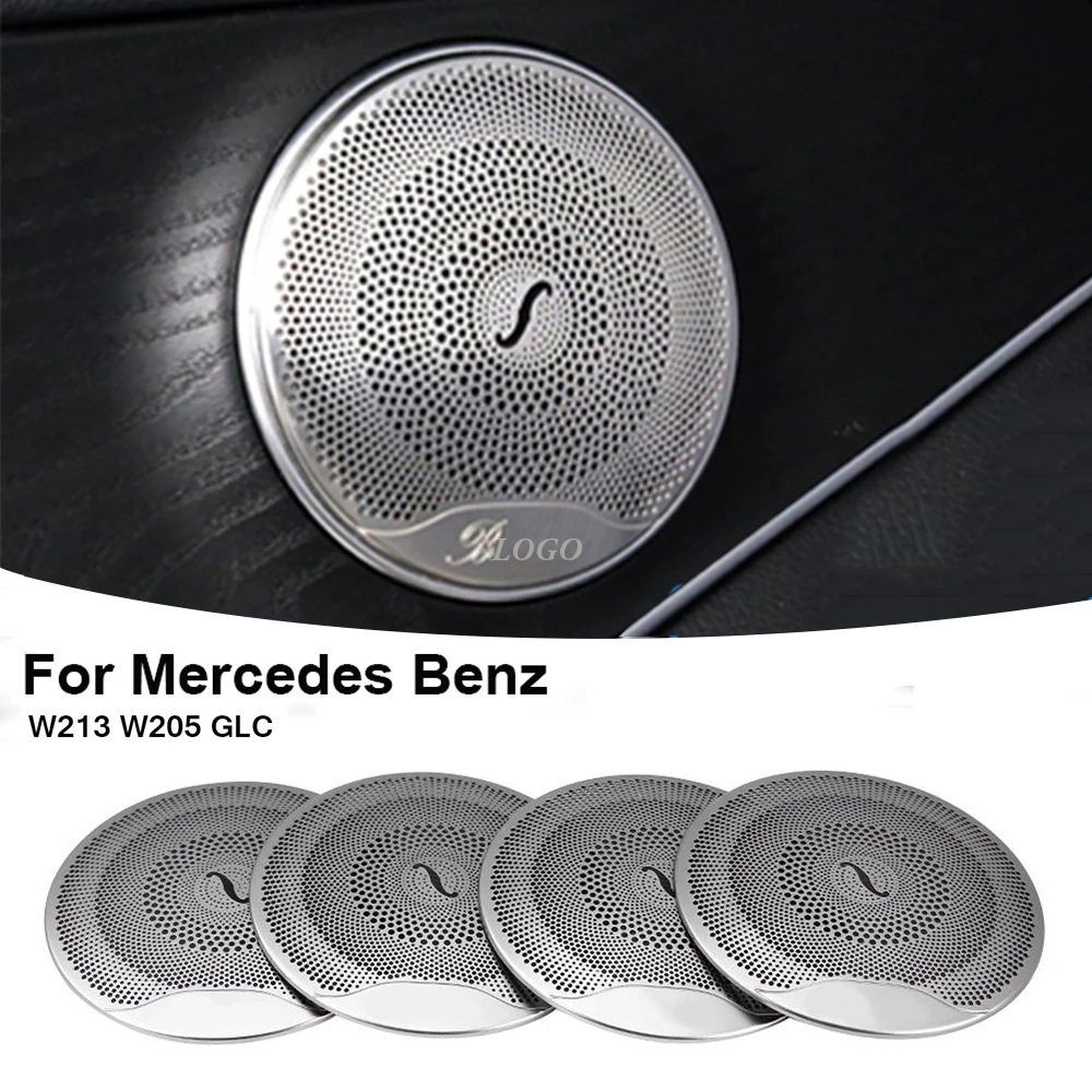 4 шт. автомобильный динамик Decarotion Стайлинг 3D отделка для Mercedes Benz AMG C E Class W205 W213 GLC |