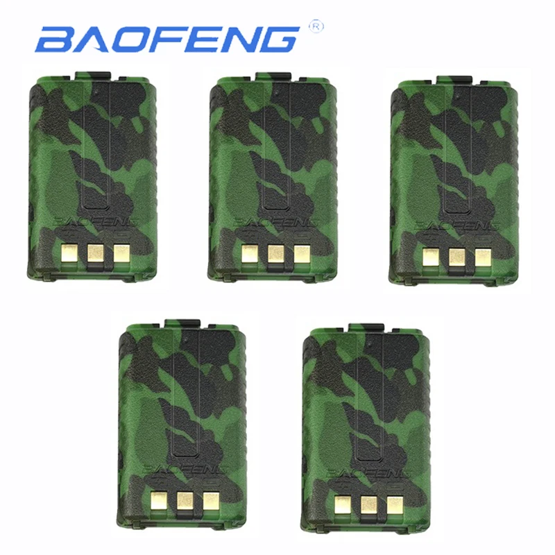 

5PCS Original BL-5 Li-Ion Baofeng Uv5r Radio Walkie Talkie Battery 1800mAh For Baofeng UV-5R Uv-5re UV-5ra Battery Accessories
