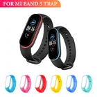 Двухцветный ремешок на запястье для Xiaomi Mi Band 5NFC, силиконовый спортивный ремешок на запястье, двухцветный ремешок для Xiaomi Mi Band 5, сменный ремешок D