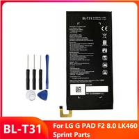 original replacement tbalet battery bl t31 for lg g pad f2 8 0 lk460 sprint parts bl t31 genuine rechargable batteries 3000mah