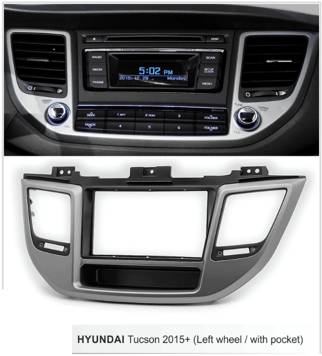 Чехол для автомобильного радиоприемника DVD двойной Din Hyundai Tucson LHD 2015 + | Автомобили