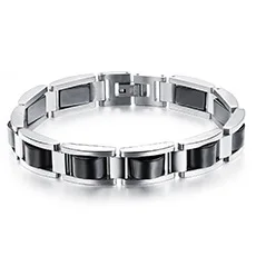 

Trendy New Products Accessories Japan and South Korea Fashion Titanium Steel Magnet Men's Bracelet Student Bracelet