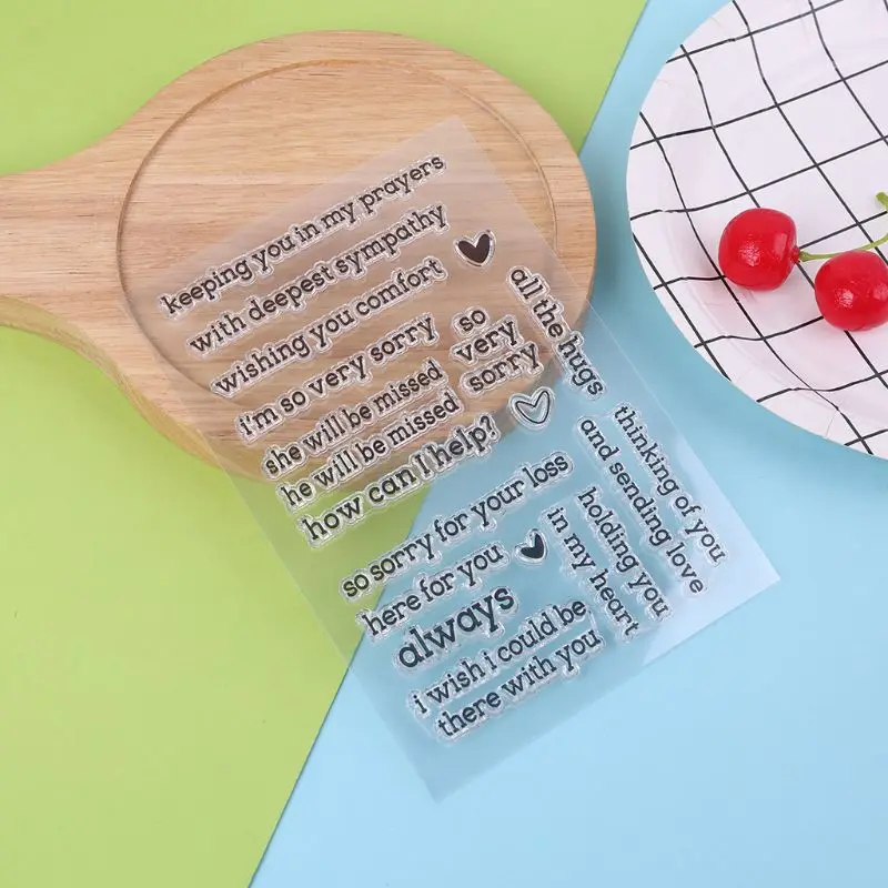 Силиконовые прозрачные штампы сделай сам для скрапбукинга фотоальбома бумажных