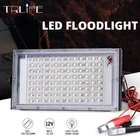 100 Вт50 Вт Светодиодный прожектор светильник переносная Рабочая Лампа DC 12 В фонарь Точечный светильник для наружного поиска с зажимом 6500K белый светильник