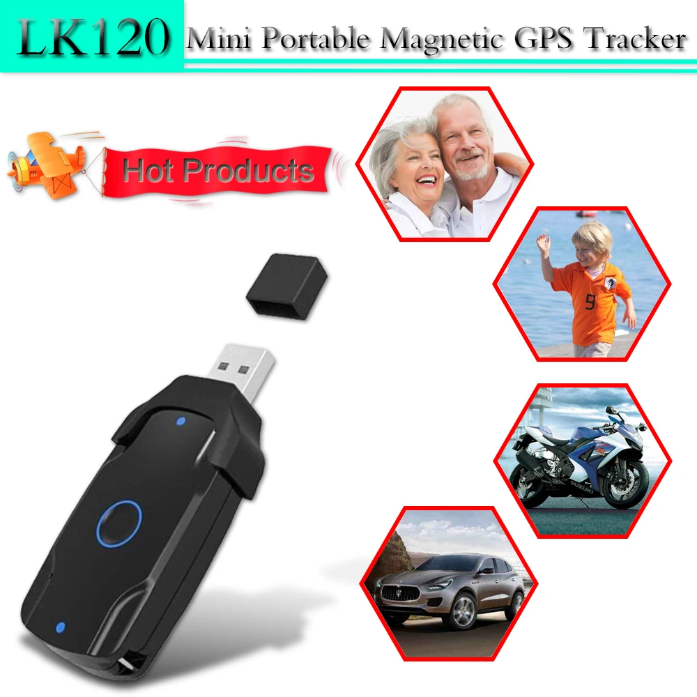GPS трекер LK120 устройство слежения в реальном времени GSM GPRS локатор Google карта