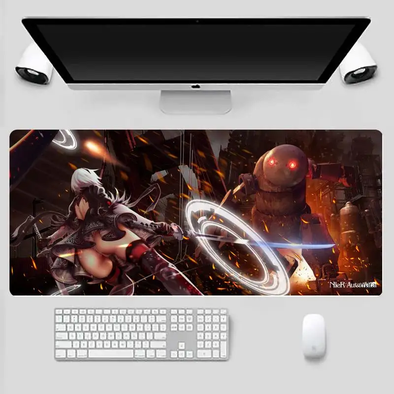 

NieR Automata 2b Durable Rubber Mouse Mat Pad Desk Table Protect Game Office Work Mouse Mat pad X XL XXL Non-slip Laptop Cushion