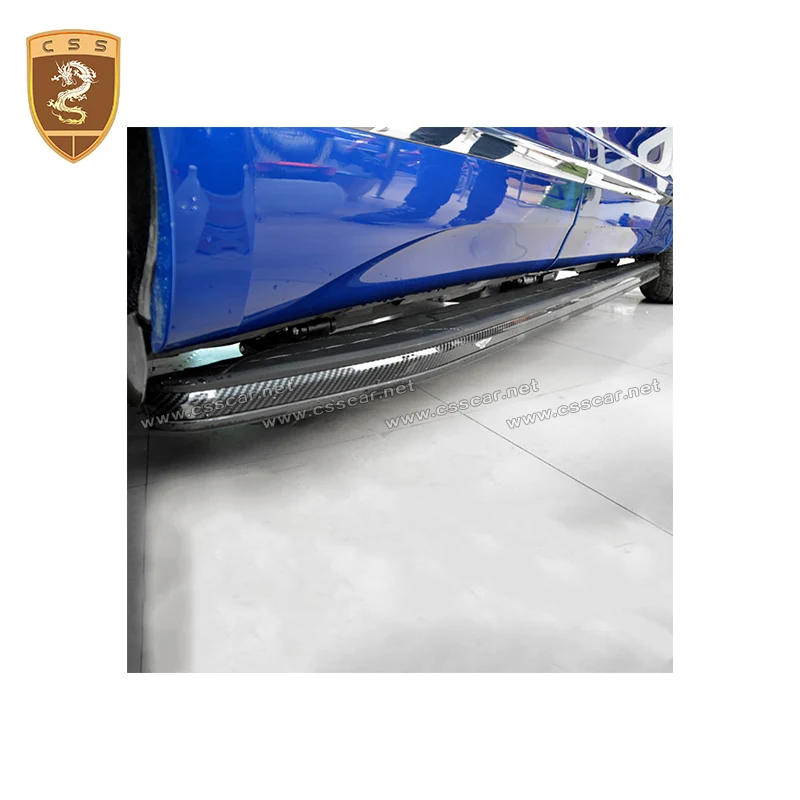 

Car Styling Real Carbon Fiber Electric car door pedal sill For Bentley W12 Threshold Carbon welcome pedal Auto Accessories