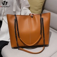 women casual hand bags ladies chain handbags famous brand large leather shoulder bag women high quality big tote bag sac a main