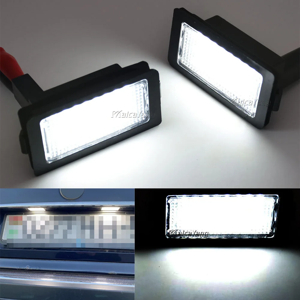 

2PCS LED Number License Plate Lamps Error Free Light For BMW E38 7 Series 728i 730i 730d 740i 740d 740iL 750i 750iL 1995-2001