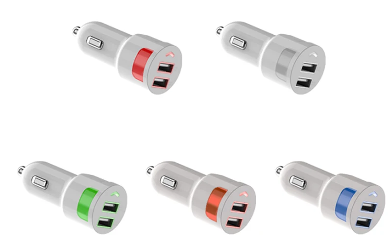 QC3.0 двойной зарядное устройство USB 3.1A адаптер Авто металлическое зарядное устройство для смартфонов/планшетов