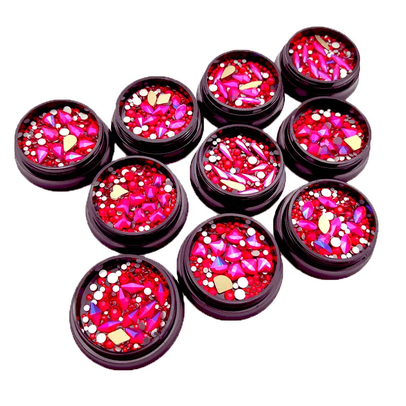 Стразы с кристаллами для дизайна ногтей украшения плоской задней стороной