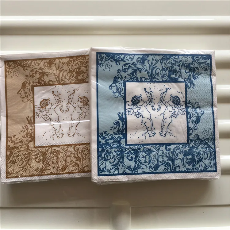 Бумажная салфетка для декупажа элегантные ткани в винтажном стиле полотенце