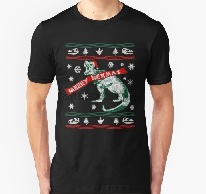 Мужская футболка очень Веселая Футболка REXmas wo тройники топ|Мужские футболки| |