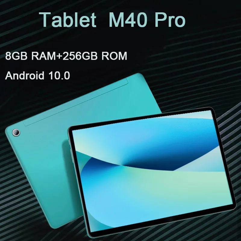 

M40 Pro Tablet 8GB RAM+256GB ROM Tablette Android 10 inch Tablets PC 4/5G Network Laptops 10 Core Dual Sim Tablete Notbook GPS