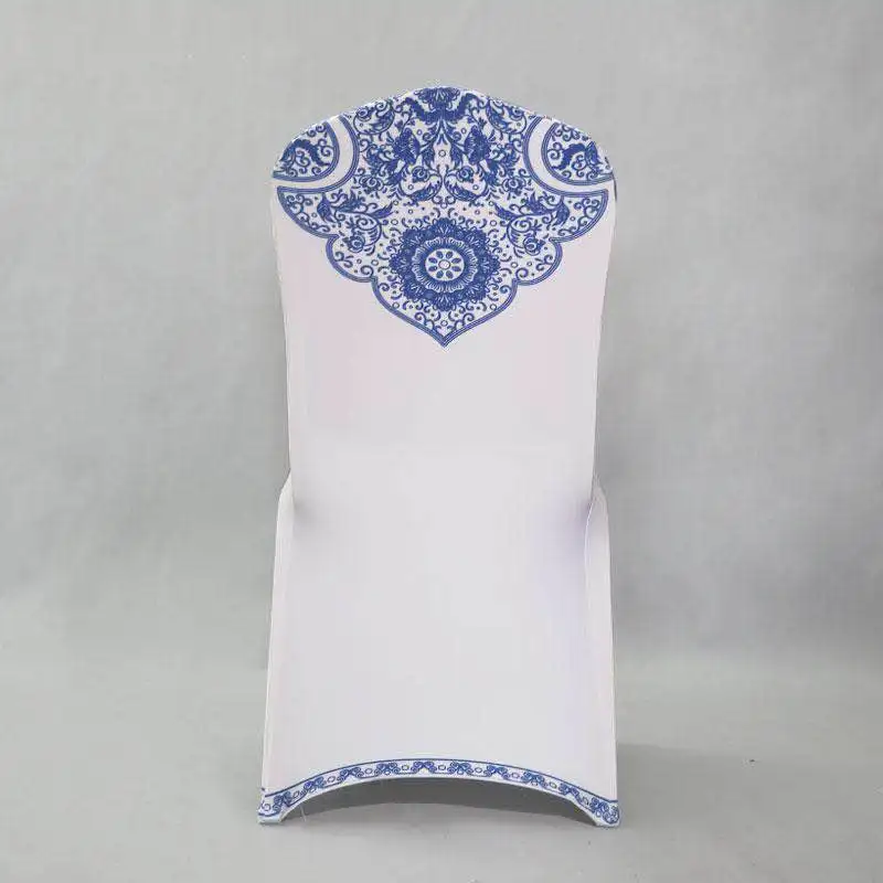 Синие искусственные Чехлы свадебное украшение искусственная ткань стул с поясом