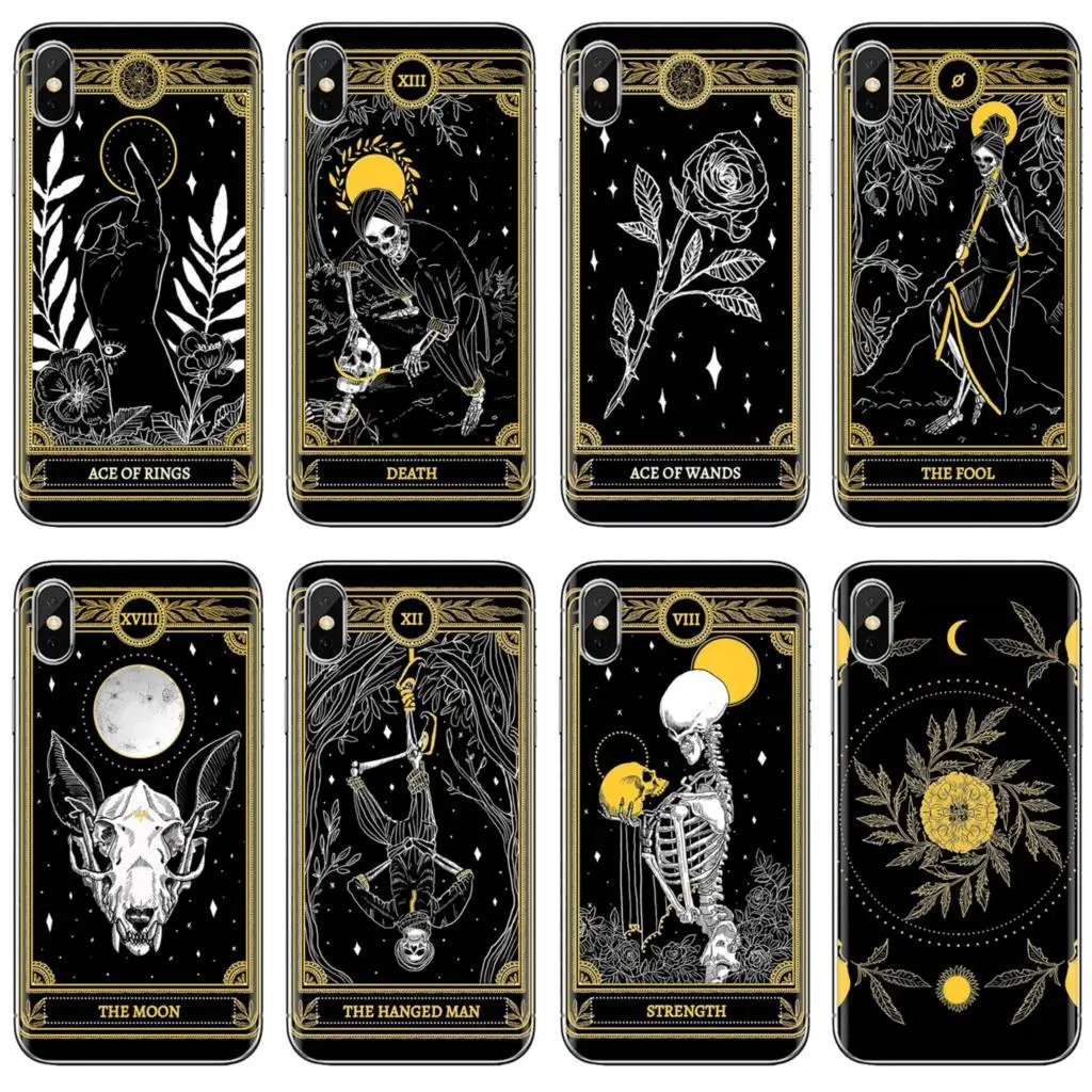 Мягкое покрытие кожи классная черная карта The Marigold Tarot для LG G2 G3 G4 Mini G5 G6 G7 Q6 Q7 Q8 Q9 V10