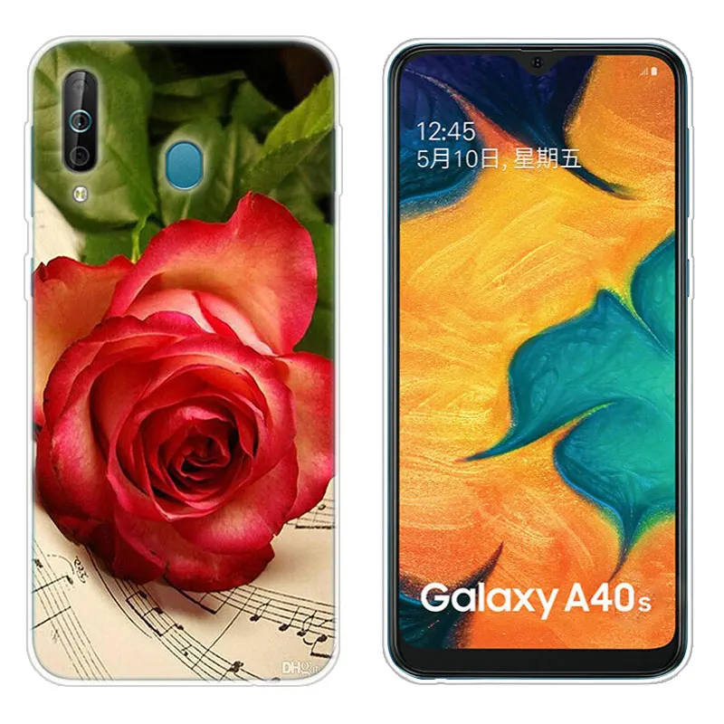 Red Roses Flowers Silicone Case For Samsung Galaxy A90 A80 A70 A60 A50 A40 A30 A10 A20E A2CORE A9 A7 A8 A6 Plus 2018 A5 2017 TPU | Мобильные