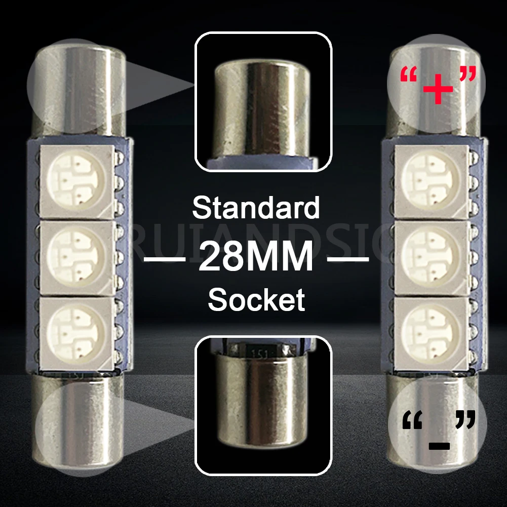 10 шт х гирлянда теплый белый Сине голубой цвет 3 SMD 5050 солнцезащитный козырек