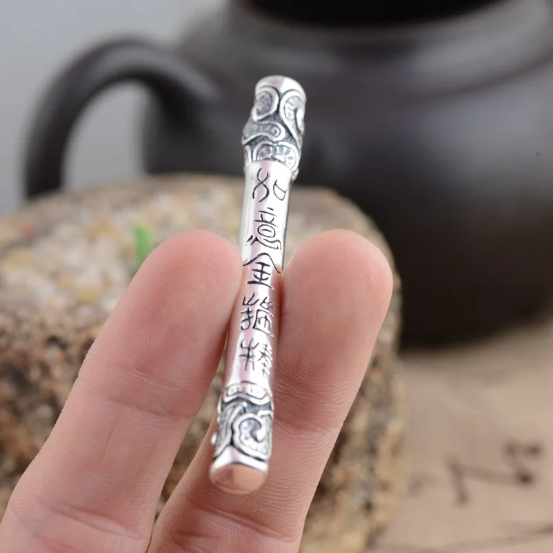 925 пробы серебряный кулон Ruyi Jingu Bang от короля обезьяны в путешествии по западу