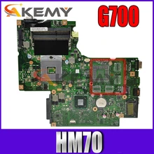 Akemy 11S90003140 BAMBI MAIN BOARD rev 2.1 For Lenovo IdeaPad G700 Laptop motherboard 17.3 inch GMA HD HM70 free cpu