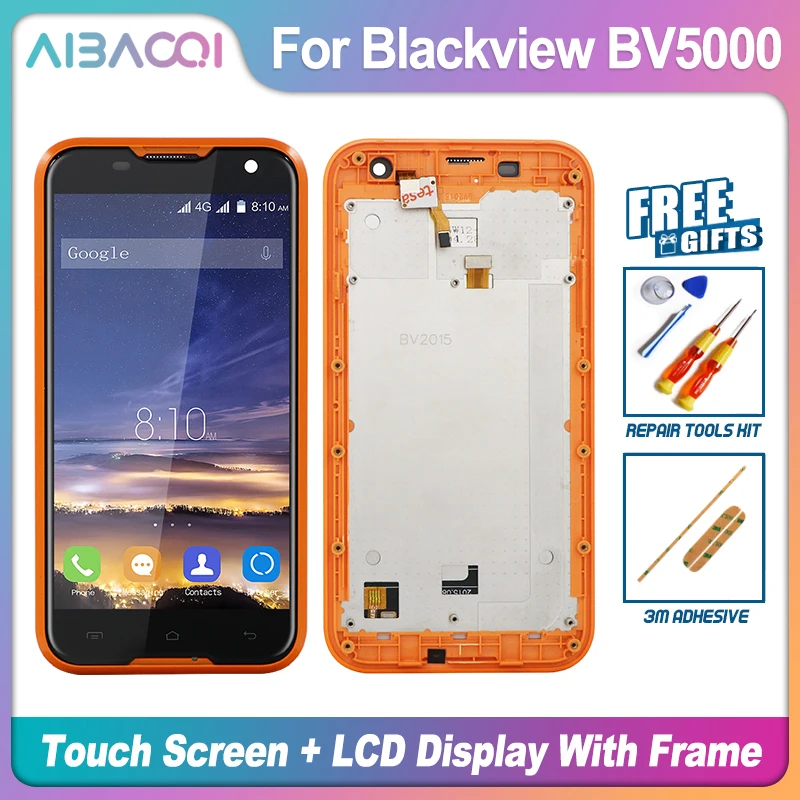 AiBaoQi Новый 5 0 дюймовый сенсорный экран + 1280X720 ЖК дисплей рамка в сборе замена для
