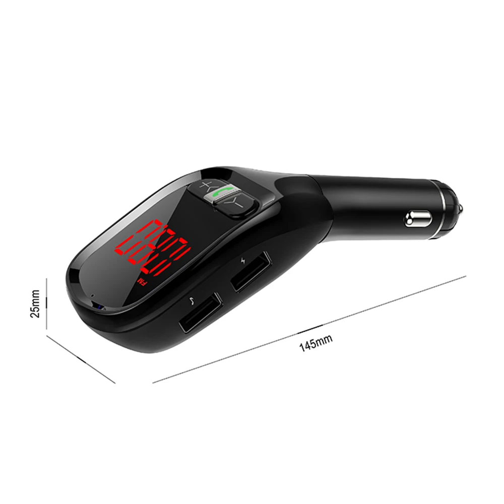 Aux передатчик автомобильный большой экран цифровой дисплей автомобиля Bluetooth MP3