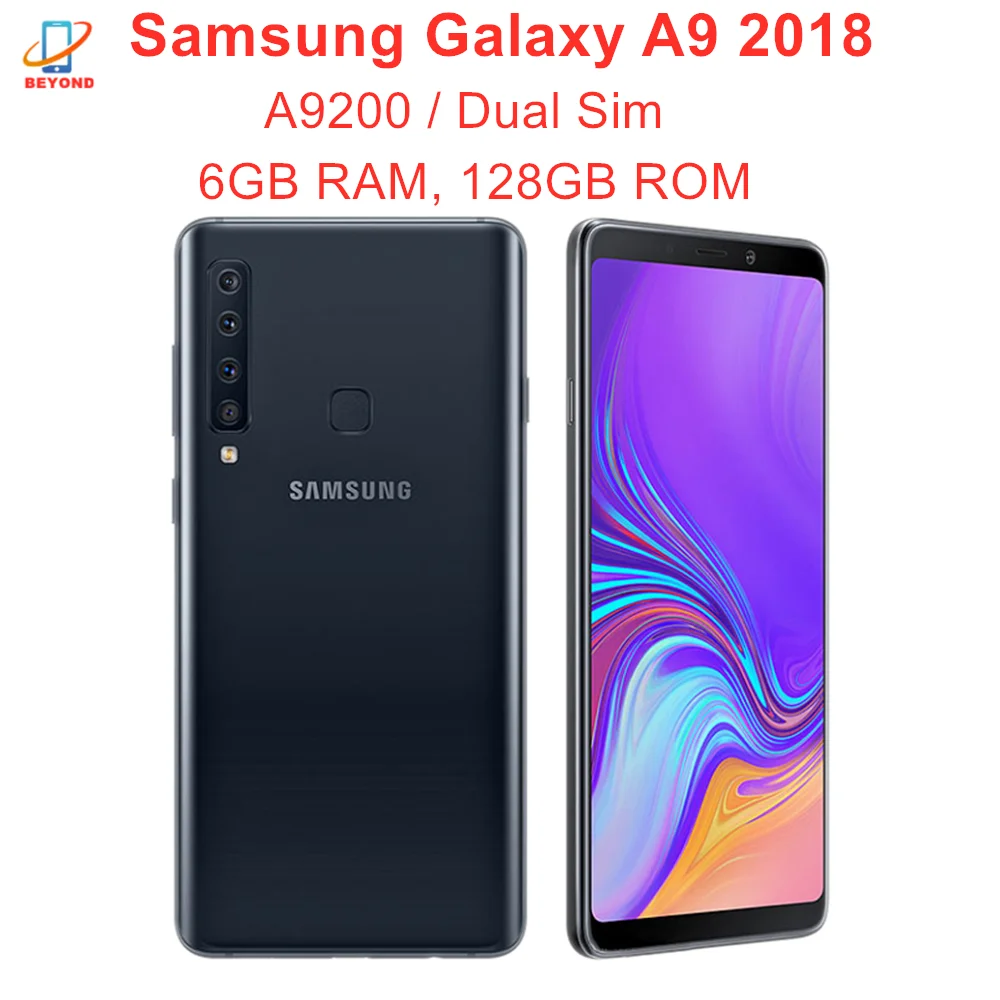 

Samsung Galaxy A9 2018 A9200 A9s A9 S-tar Pro RAM 6GB ROM 128GB Original Octa Core 6.3" Snapdragon 4 Camera NFC