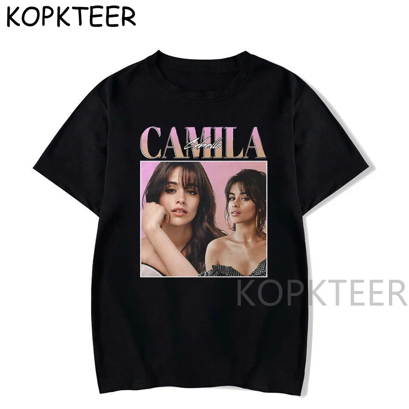 

Most Popular Camila Cabellos Singer T shirt woman Casual New Tops Tees 2020 Streetwear T Shirt Hip Hop Tee Woman O-Neck