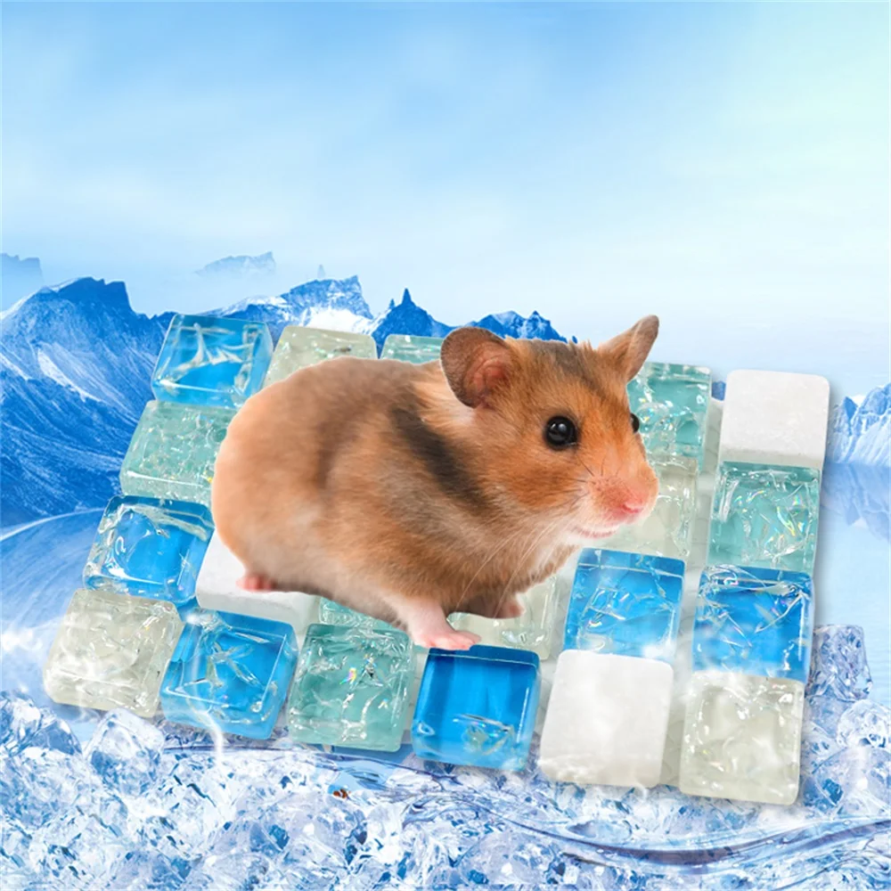 Домашние животные хомяк охлаждающий коврик Удобная спальная подстилка кровать