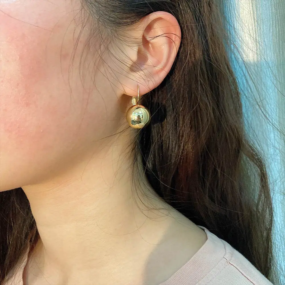 1 пара модных ювелирных изделий большой круглый шар кулон заявление серьги для