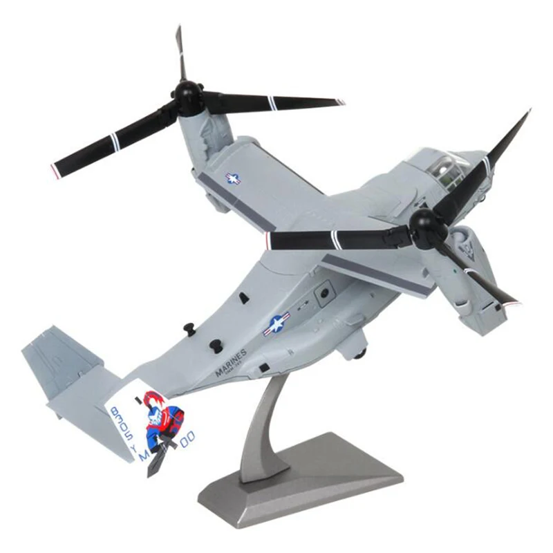

24.5CM 1/72 Scale Bell Osprey V22 Millitary Helicopter Aircraft Airplane Model toy Gifts for Display Show Collections