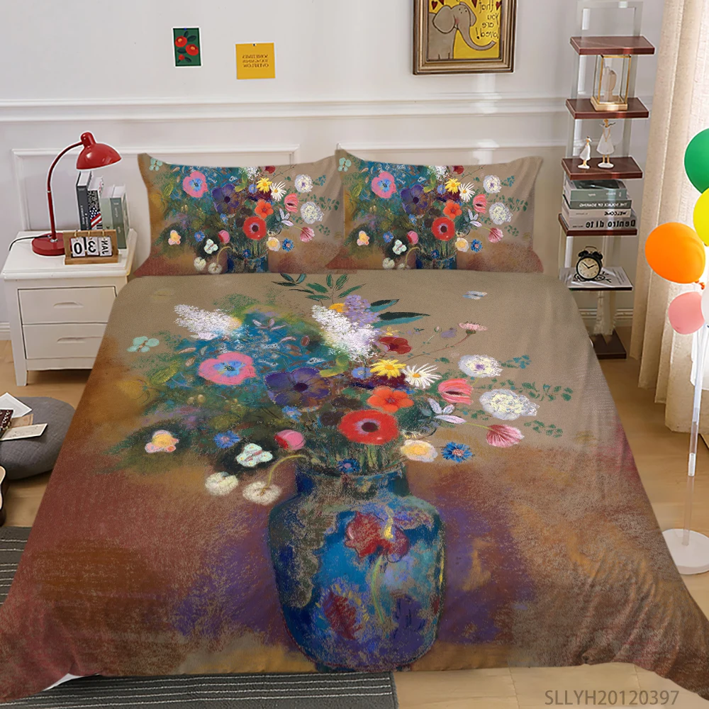 

3D Bedding Set Luxury Duvet Cover Set King Queen Full Double Single 2/3 Pcs Modern Home Bed Set Pillowcase Polyester Bedclothes