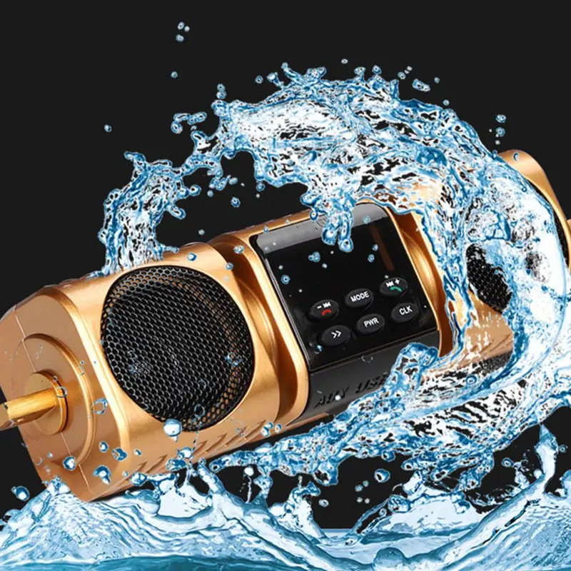 

Motorcycle Bluetooth Speaker Portable Waterproof Support TF Card AUX MP3 Player Dropship
