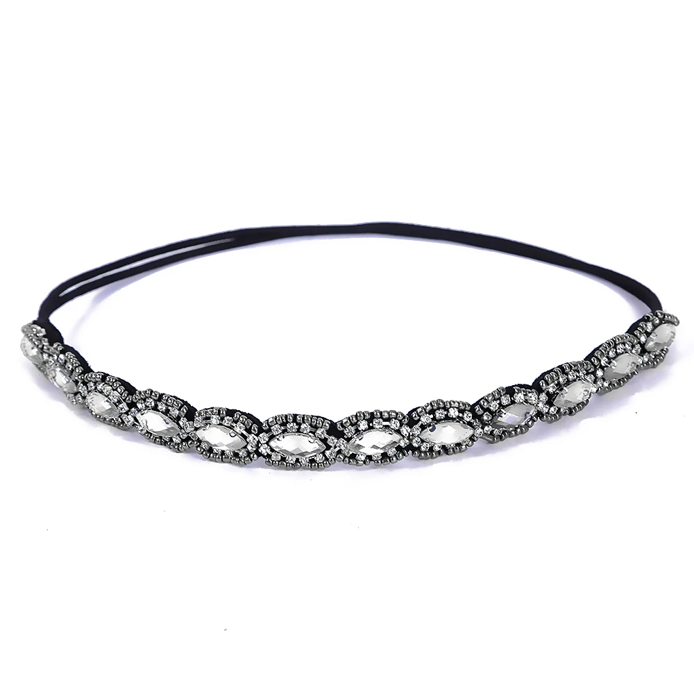 Handmade pearl rhinestone hair band with sweet and temperament adult headdress | Украшения и аксессуары