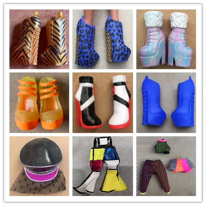Original Fashion Big Sister Doll Decors Cute Bags Shoes Doll Boots Clothes Glasses Earrings Necklace Parts