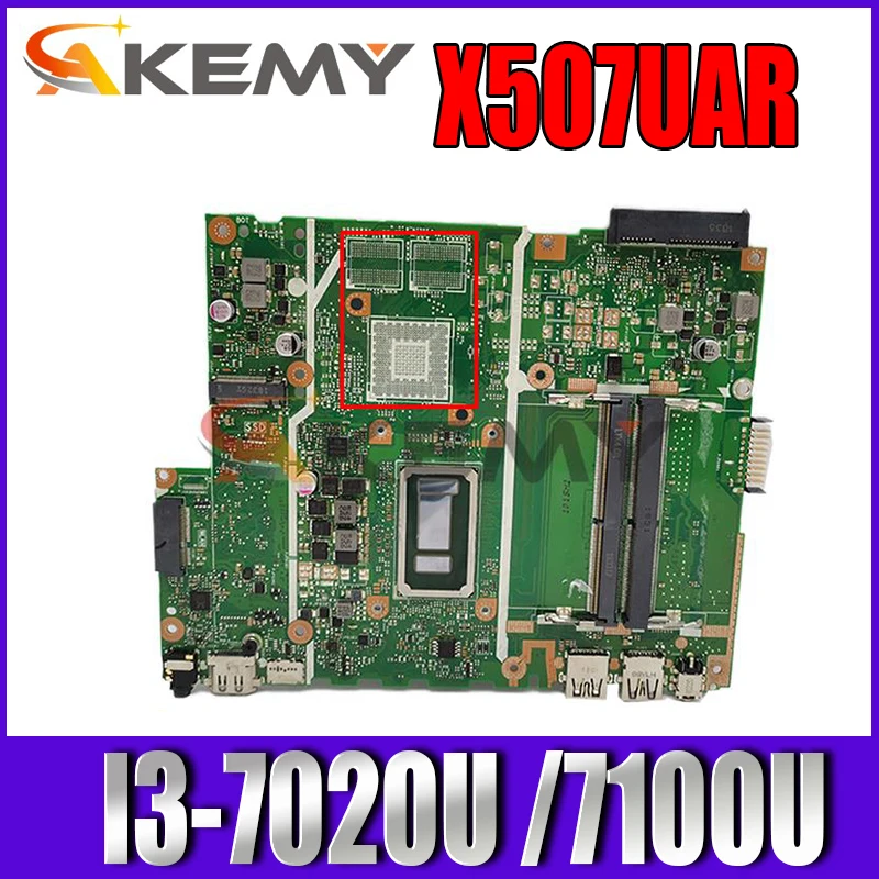 

Akemy For Asus X507U X507UB X507UF X507UBR X507UAR Y5000UB Laptop Motherboard Mainboard 100% Fully Tested With I3-7020U /7100U